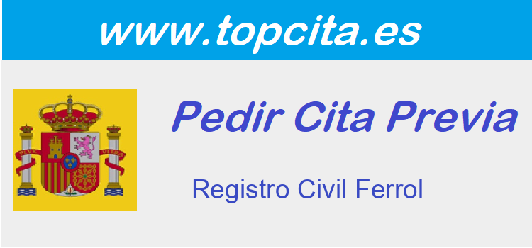 Cita Previa Registro civil Ferrol